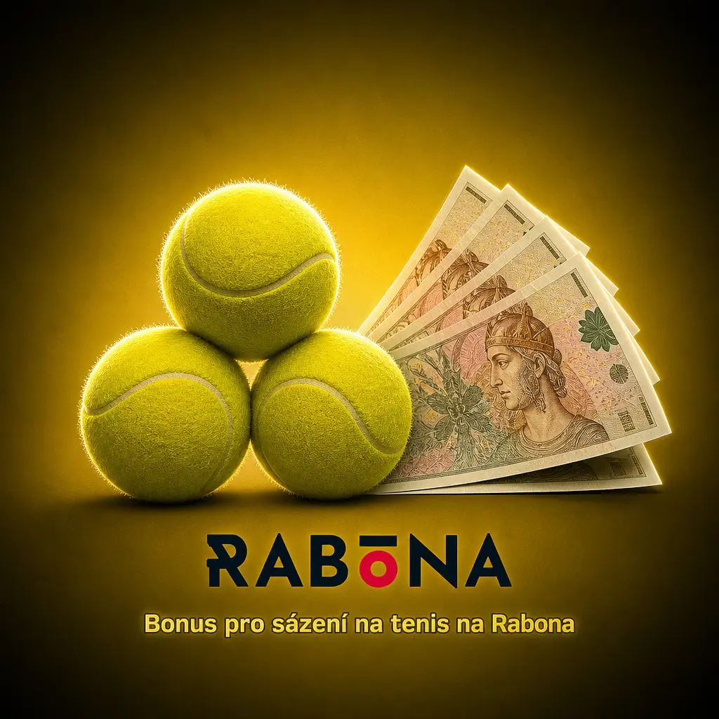 Uvítací bonus 100 % až 2 500 CZK na sázení na tenis pro nové hráče na Rabona po první registraci a vkladu