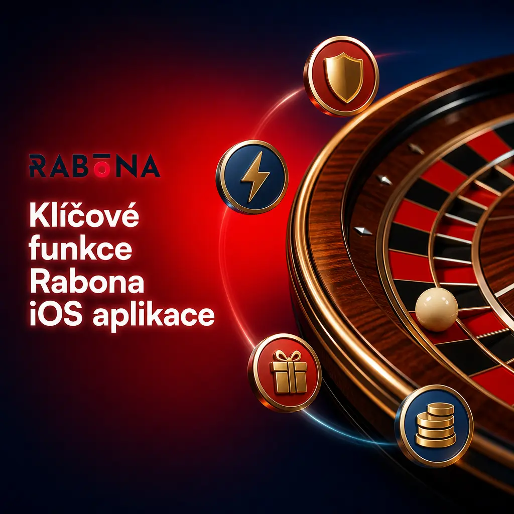 Klíčové funkce Rabona iOS aplikace: sázky a casino v CZK, bonus 100 % do 12 500 CZK, 4 000+ her, live podpora 24/7.