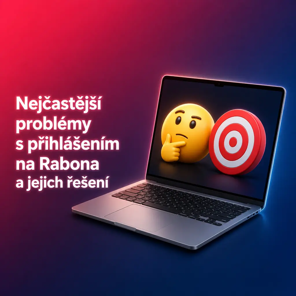 Tabulka s nejčastějšími problémy při přihlášení na Rabona a jejich rychlým řešením