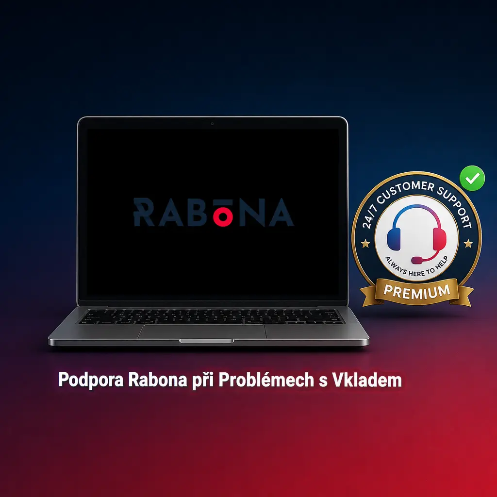 Zákaznická podpora Rabona pomáhá s problémy při vkladu, ověřením účtu a bonusy přes live chat a e-mail