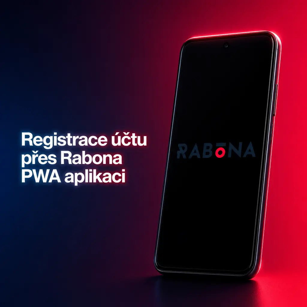 Registrace účtu na Rabona přes PWA aplikaci – vyplnění formuláře a ověření profilu za pár minut