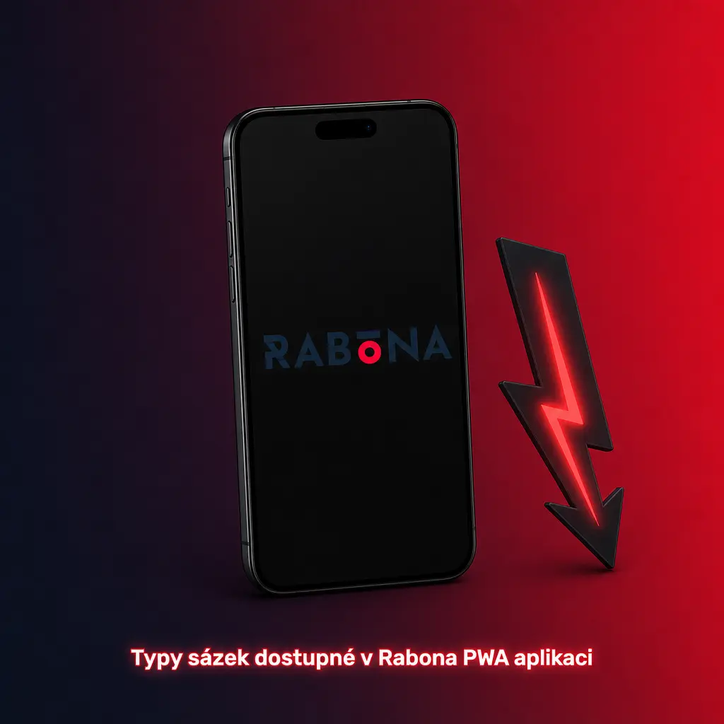 Přehled typů sázek v Rabona PWA aplikaci: jednoduché, kombinované, systémové, živé sázky a Cash Out