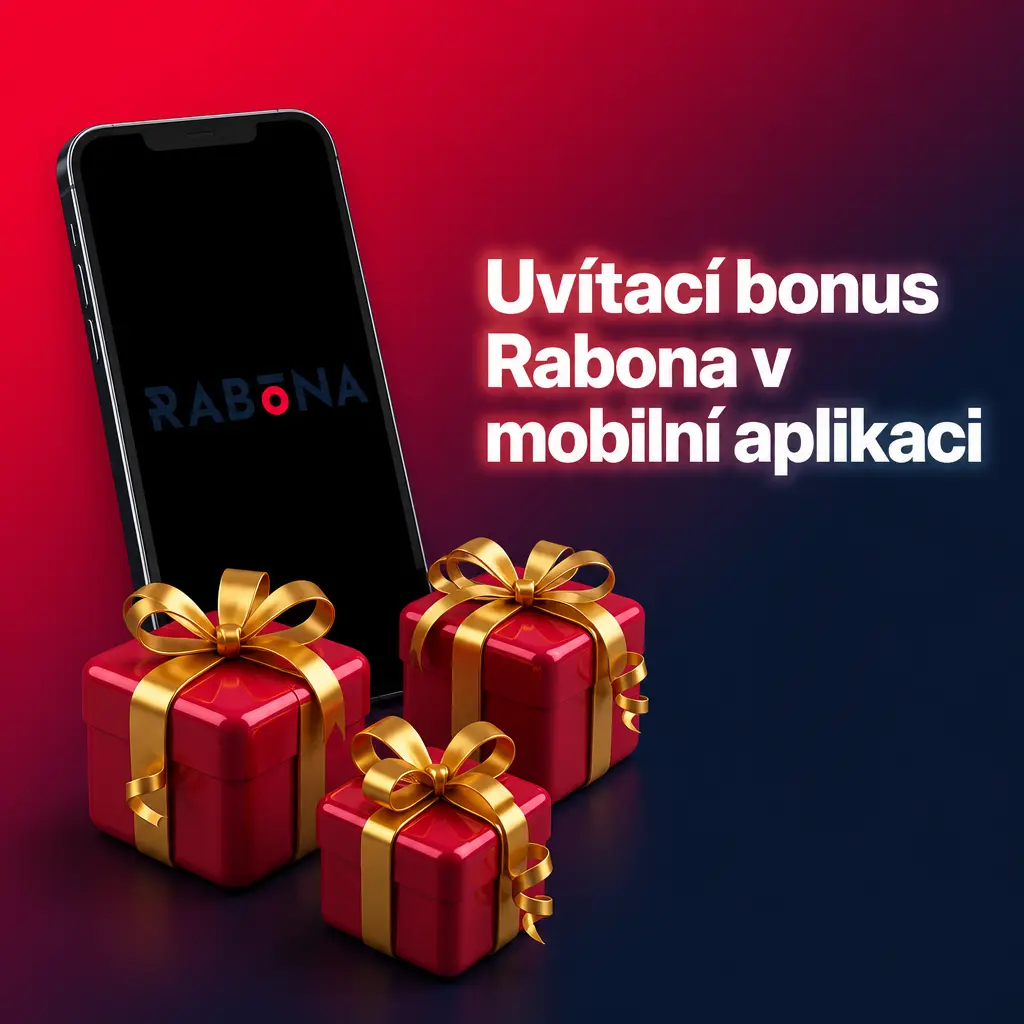 Uvítací bonus Rabona v mobilní aplikaci pro Android a iOS – aktivace bonusu 100 % a 200 FS po registraci